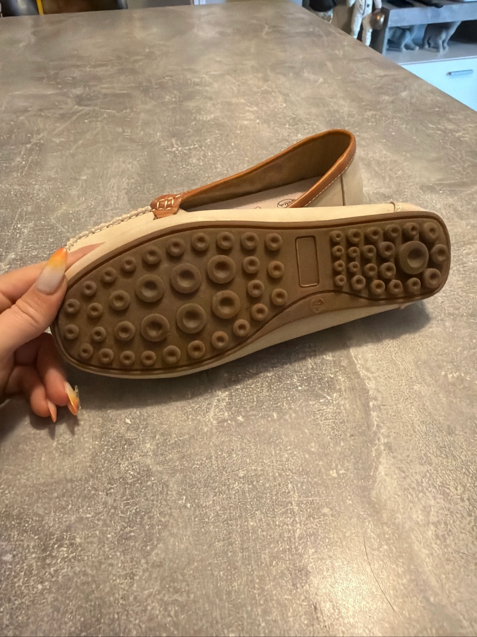 Dames beige nude mocassins maat 36 zeer goede staat – photo 4